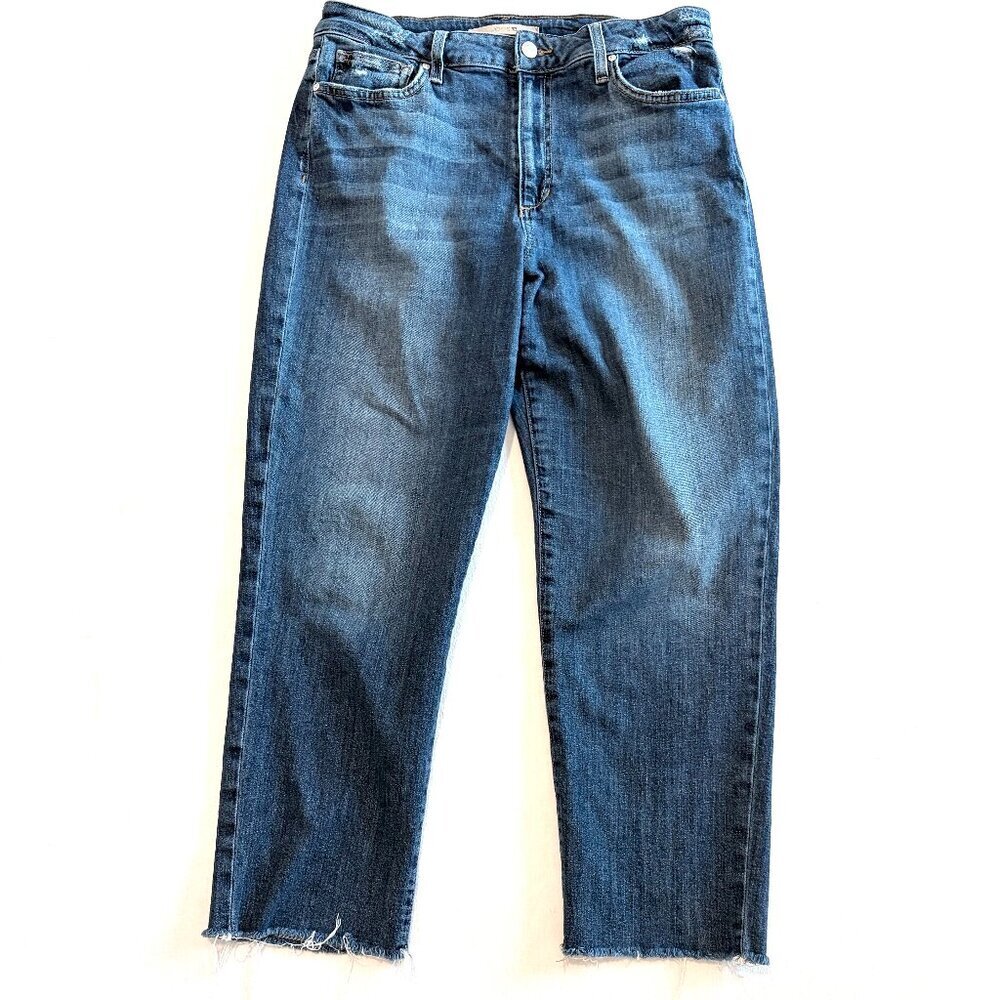 Joe's Jeans Size 30 blue denim high rise straight crop - Picture 2 of 10